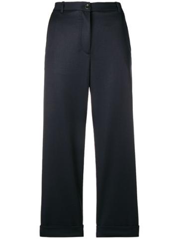 Nine In The Morning Cropped Trousers - Blue