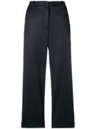 Nine In The Morning Cropped Trousers - Blue