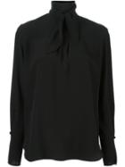 Chloé Neck Tie Blouse, Women's, Size: 40, Black, Silk