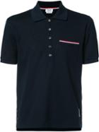 Thom Browne Chest Pocket Shortsleeved Shirt, Men's, Size: I, Blue, Cotton