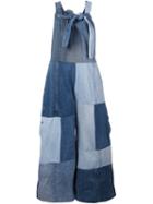Y's Denim Patchwork Dungarees
