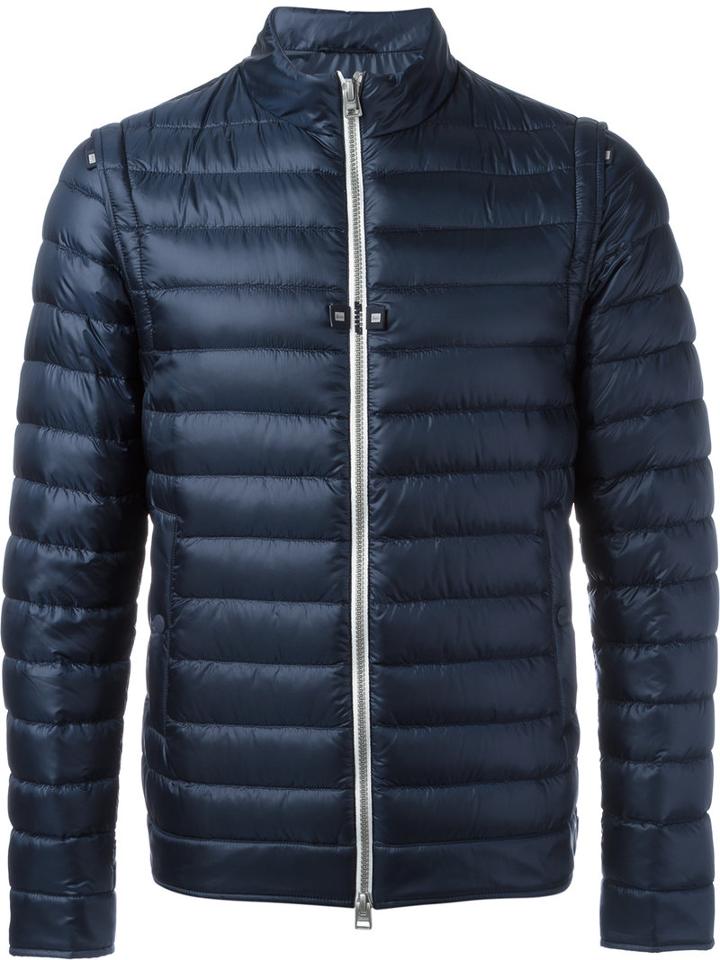 Herno Padded Jacket, Men's, Size: 54, Blue, Polyamide/goose Down