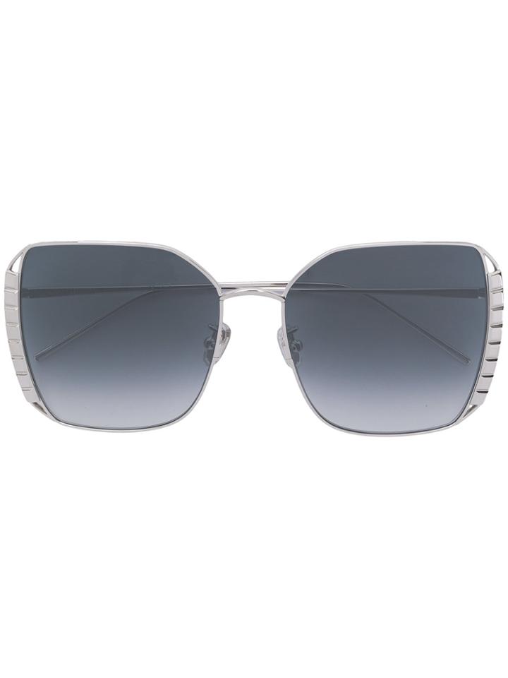 Boucheron Oversized Square Frame Sunglasses - Metallic