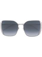 Boucheron Oversized Square Frame Sunglasses - Metallic