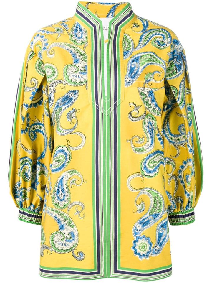 Philosophy Di Lorenzo Serafini Printed Tunic - Yellow