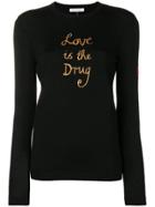 Bella Freud Embroidered Sweater - Black