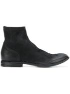 Del Carlo Side Zip Ankle Boots - Black
