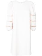 See By Chloé Puff-sleeve Shift Dress - Nude & Neutrals
