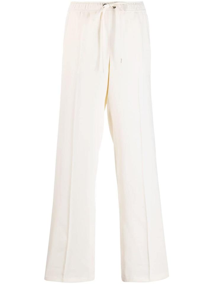 Ermanno Scervino Side Stripe Creased Trousers - Neutrals