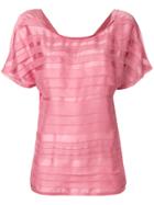 Chanel Vintage 3d Striping T-shirt - Pink & Purple