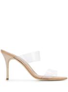 Manolo Blahnik Translucent Heeled Sandals - Neutrals