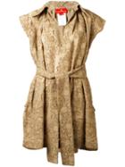 Vivienne Westwood - Belted Tunic - Women - Cotton/polyamide - 42, Brown, Cotton/polyamide
