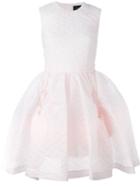 Simone Rocha Voluminous Cloqué Dress, Women's, Size: 14, Pink/purple, Nylon/polyester/acrylic/acetate