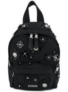 Versus Flower Embellished Mini Backpack - Black