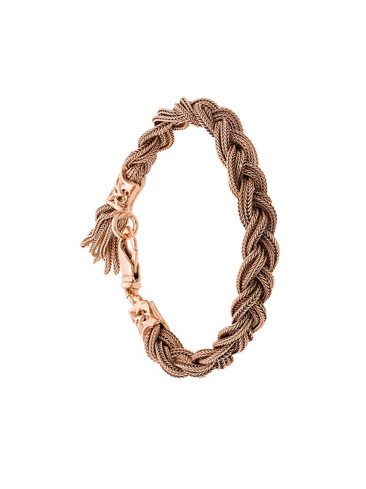 Emanuele Bicocchi Braided Style Bracelet - Pink & Purple