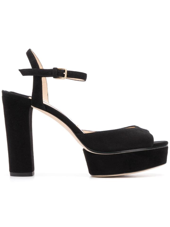 Jimmy Choo Peachy 105 Sandals - Black