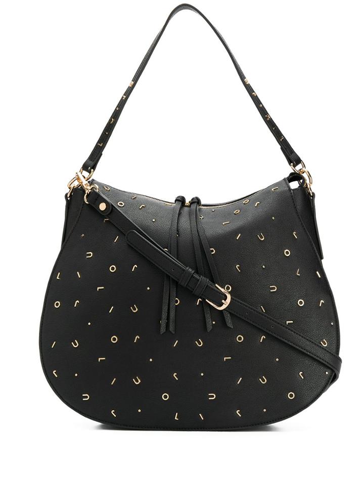 Liu Jo Appliqué Letter Shoulder Bag - Black