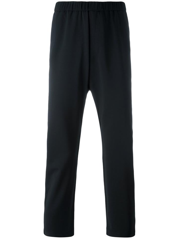 Barena Crop-crotch Sweatpants, Men's, Size: 48, Blue, Cotton/wool/polyamide