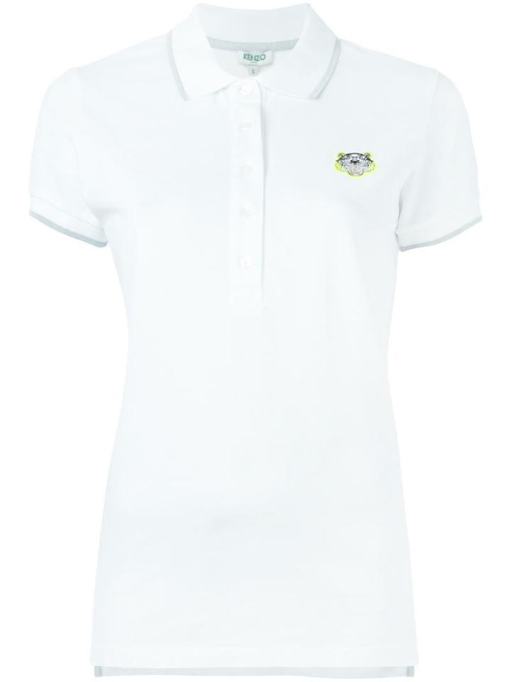 Kenzo 'tiger' Polo Shirt, Women's, Size: Medium, White, Cotton