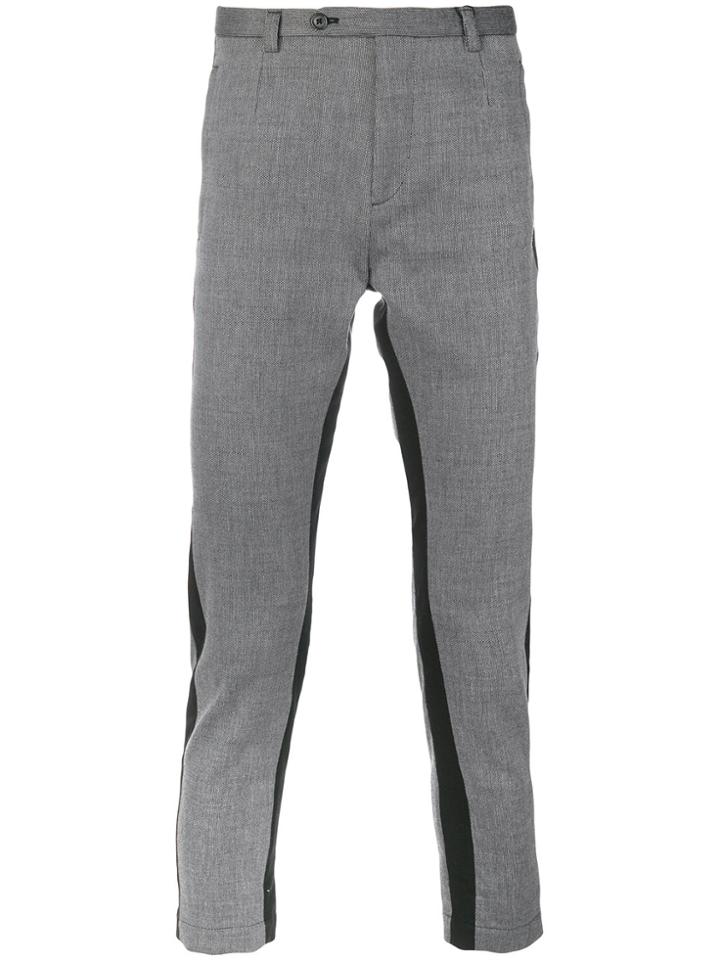 Dolce & Gabbana Stripe Detail Trousers - Grey