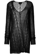 Lost & Found Ria Dunn Distressed Long-sleeve Sweater - Black