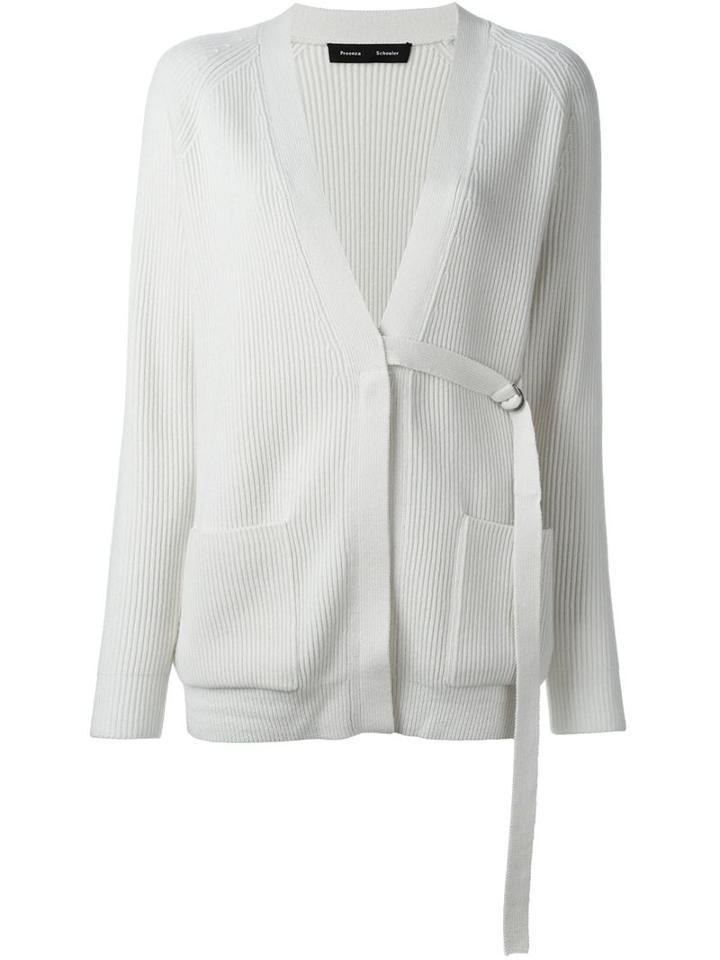 Proenza Schouler Ribbed D-ring Closure Cardigan