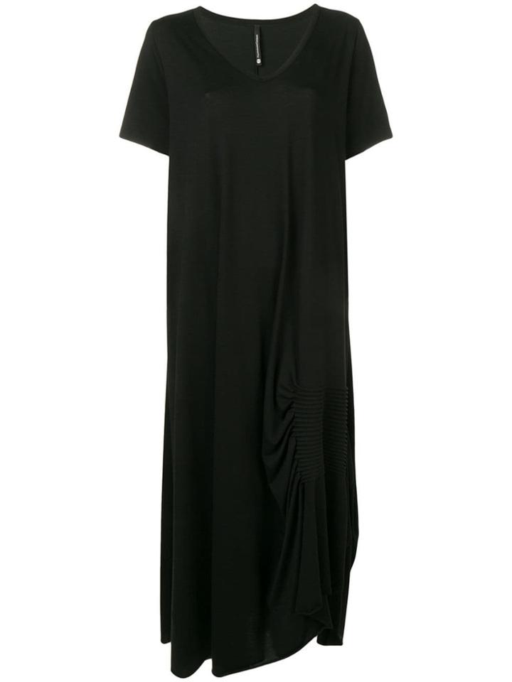 Pierantoniogaspari Ruched Detail T-shirt Dress - Black