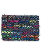 Coohem Knit Tweed Cardholder - Blue