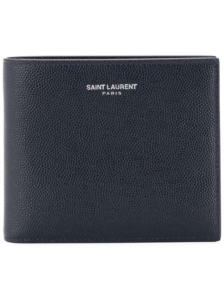 Saint Laurent Folded Cardholder - Blue