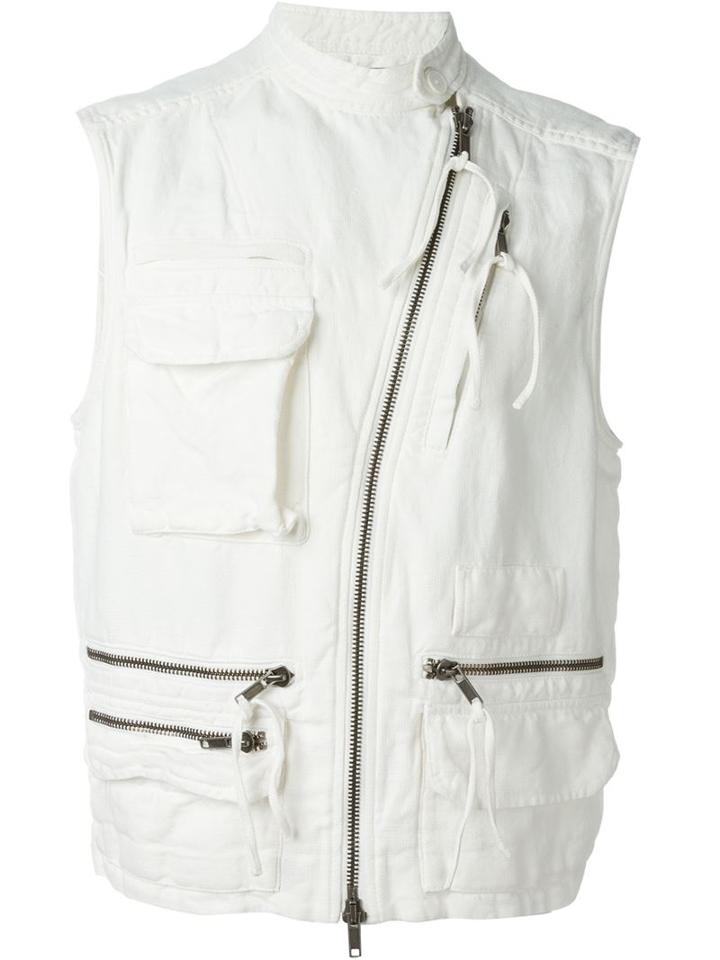 Haider Ackermann Asymmetric Zip Fastening Sleeveless Gilet