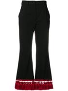 Dolce & Gabbana Cropped Flared Trousers - Black