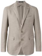 Tagliatore Hat Pin Classic Blazer, Men's, Size: 50, Nude/neutrals, Virgin Wool/linen/flax