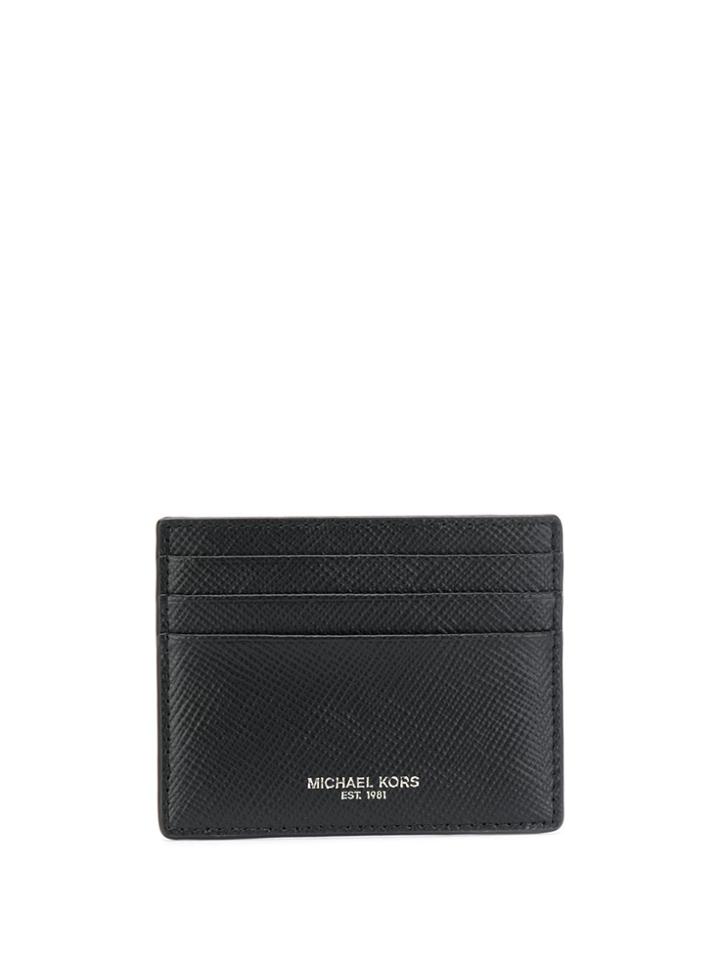 Michael Michael Kors Logo Stamp Cardholder - Black