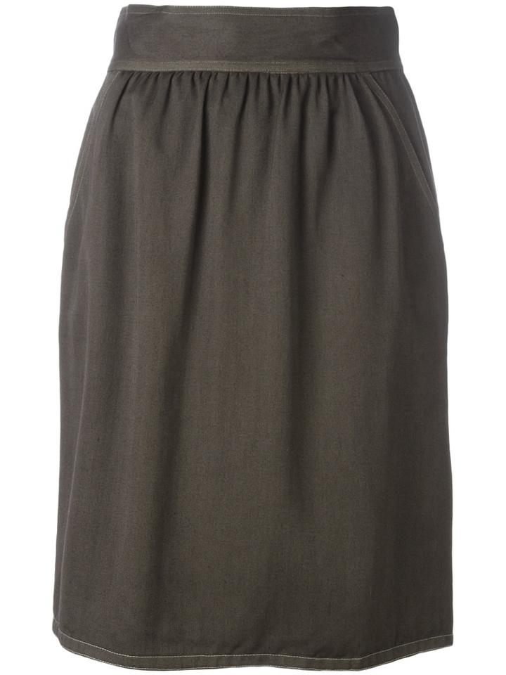 Fendi Vintage High Waist Skirt, Women's, Size: 40, Brown