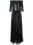 Carolina Herrera Pailette Sequinned Gown - Black