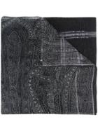 Yohji Yamamoto Bandana Print Scarf - Black