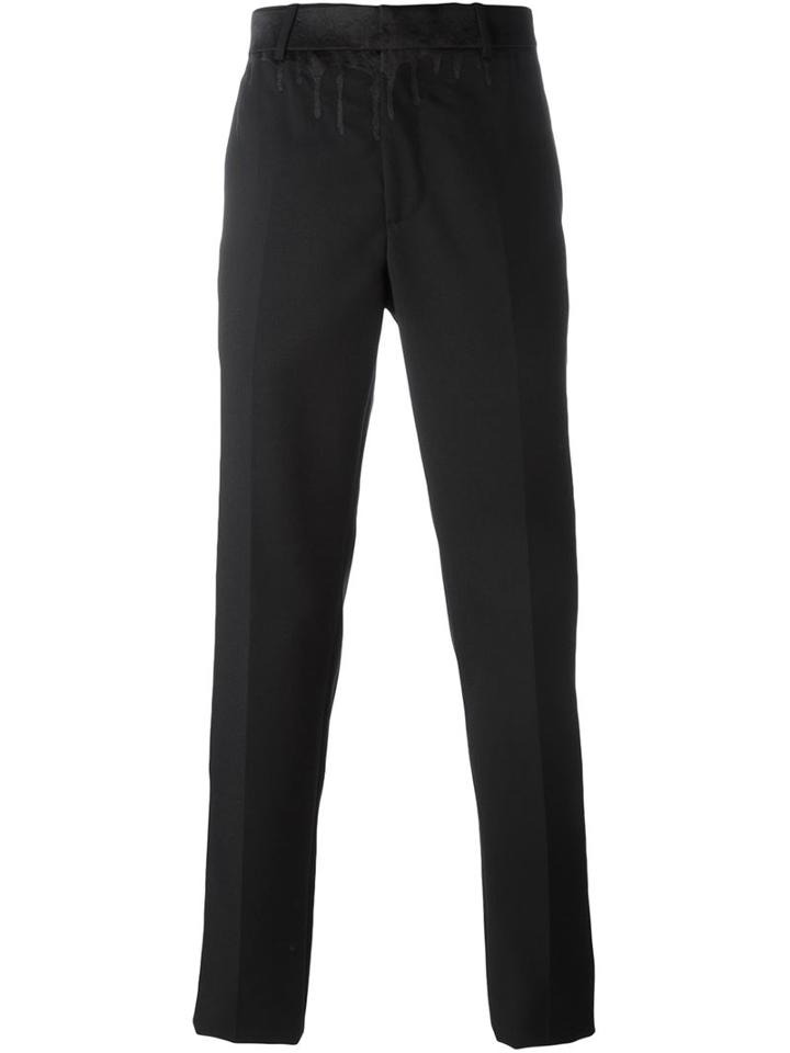 Alexander Mcqueen Paint Drip Straight Leg Trousers