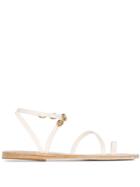 Ancient Greek Sandals Apli Eleftheria Shell Sandals - White