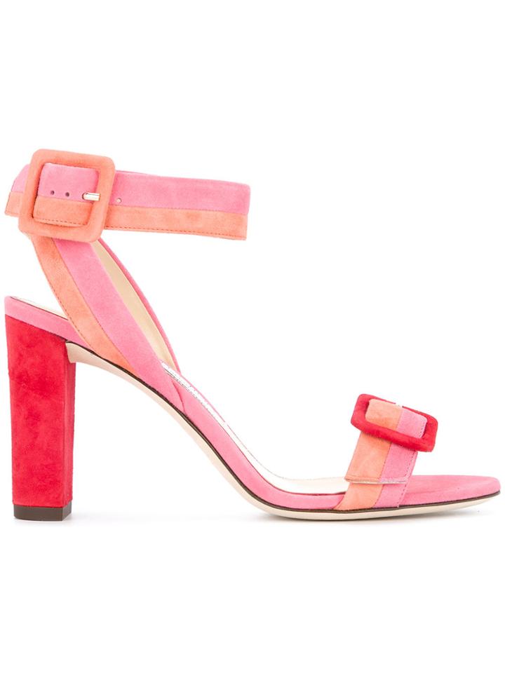 Jimmy Choo Dacha 85 Sandals - Pink & Purple