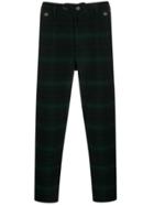 Woolrich Check Print Trousers - Blue