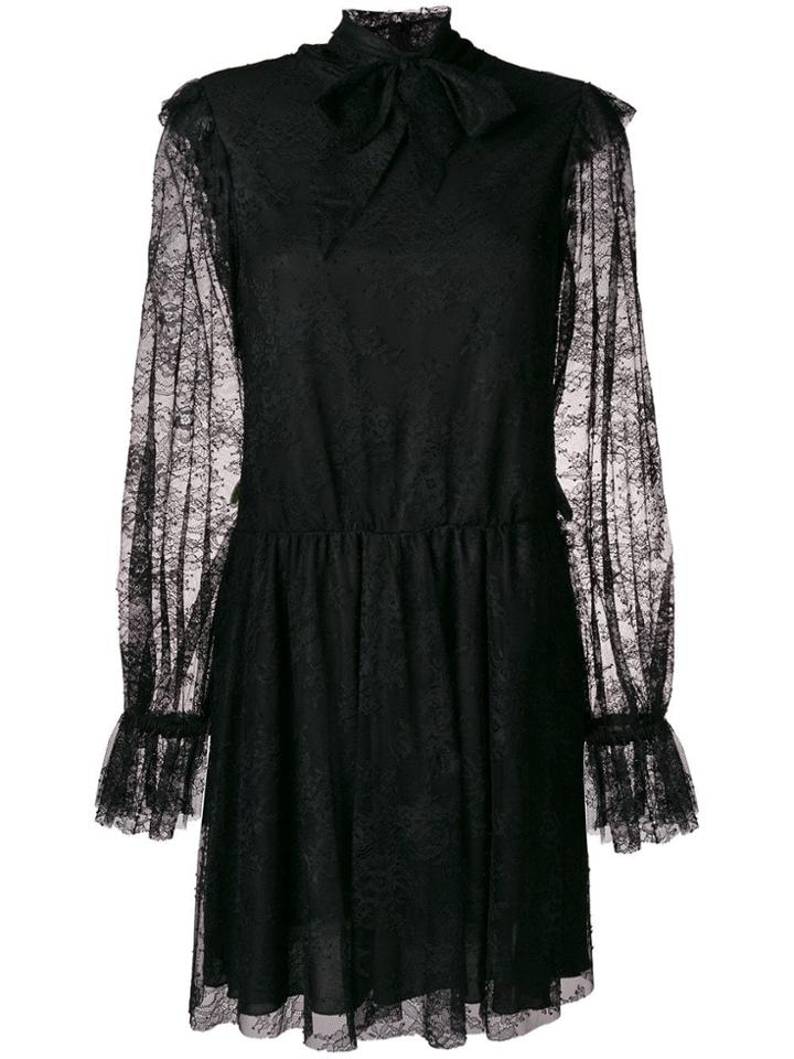 Philosophy Di Lorenzo Serafini Long Sleeve Lace Dress - Black