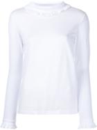 Shrimps - Clovis Longsleeved T-shirt - Women - Cotton - S, White, Cotton