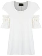 Andrea Bogosian - Pleated Blouse - Women - Cotton - G, White, Cotton
