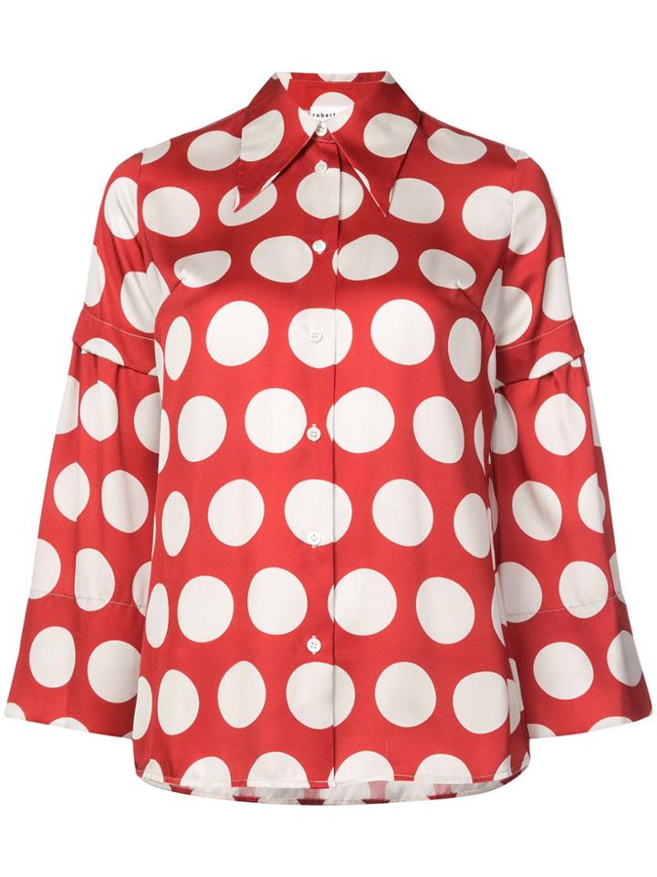 Robert Rodriguez Longsleeved Blouse - Red