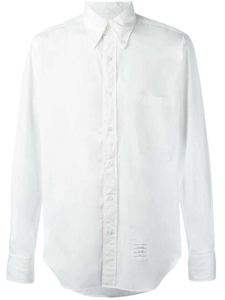 Thom Browne Classic Oxford Shirt, Men's, Size: 4, White, Cotton