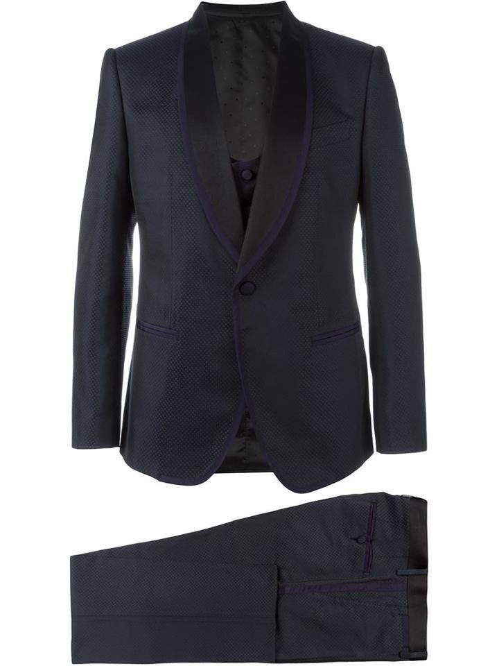 Dolce & Gabbana Three-piece Patterend Dinner Suit