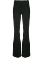 Moschino Flared Knit Trousers - Black