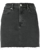 Calvin Klein Jeans Fitted Denim Skirt - Black