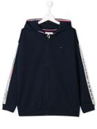 Tommy Hilfiger Junior Teen Zip-up Logo Hoodie - Blue