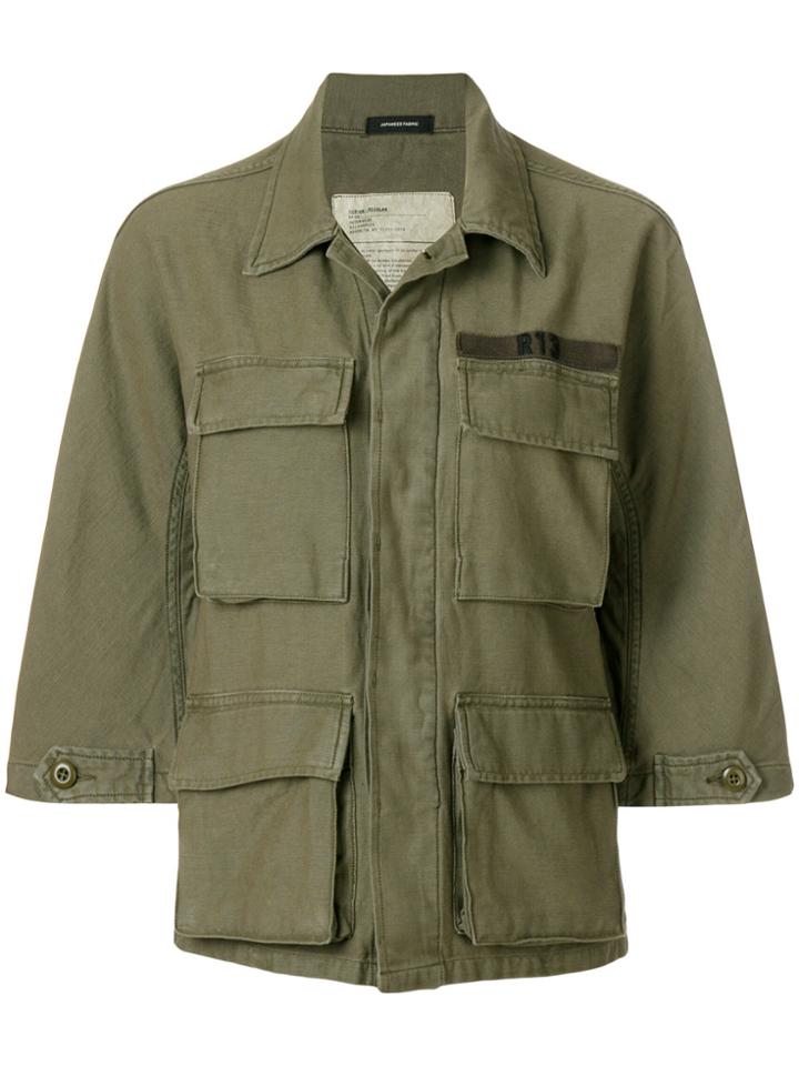 R13 Military Shirt Jacket - Green